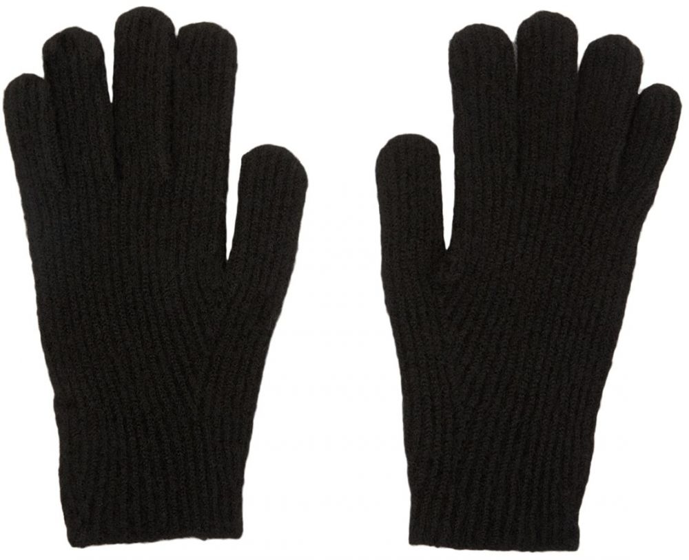 Pull&Bear Prstové rukavice  čierna