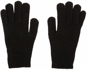 Pull&Bear Prstové rukavice  čierna