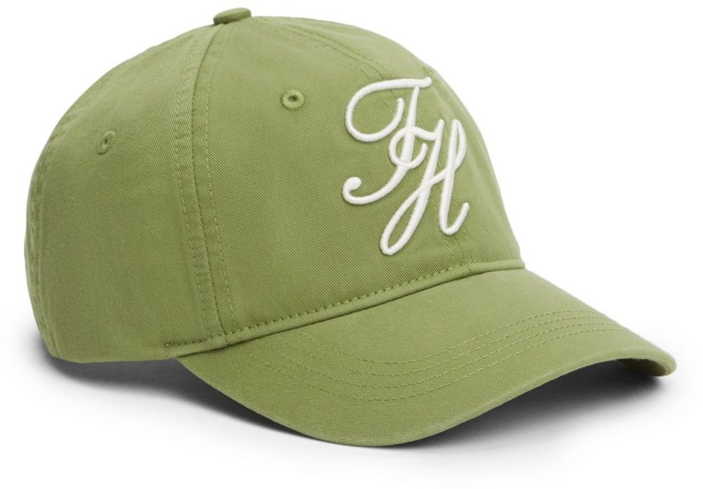 TOMMY HILFIGER Čiapka  olivová / biela