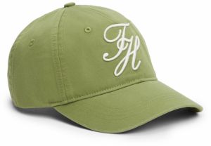 TOMMY HILFIGER Čiapka  olivová / biela