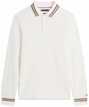 TOMMY HILFIGER Tričko  béžová / nebielená / čierna