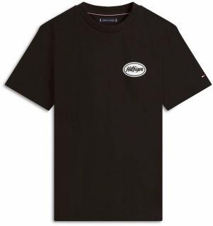 TOMMY HILFIGER Tričko 'SERVICE STATION'  žltá / čierna / biela
