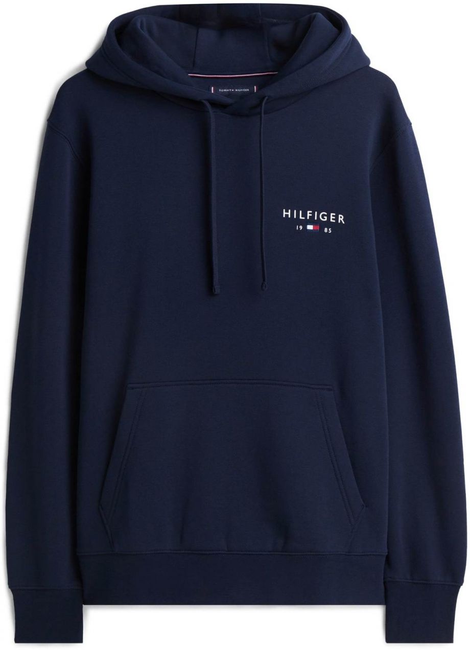 TOMMY HILFIGER Mikina 'BRAND LOVE'  tmavomodrá / biela