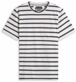 TOMMY HILFIGER Tričko 'ESS'  námornícka modrá / biela