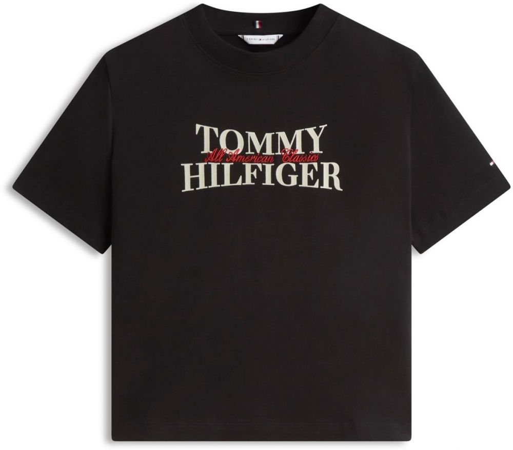 TOMMY HILFIGER Tričko 'CLASSIC'  námornícka modrá / červená / čierna / biela