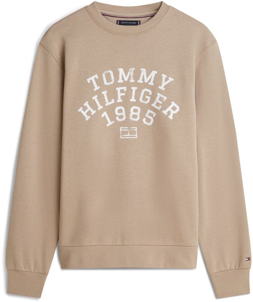 TOMMY HILFIGER Mikina  béžová / biela