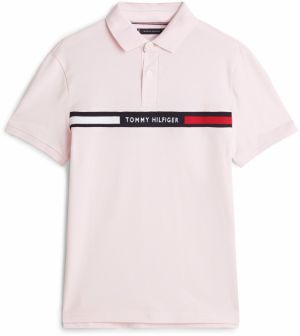 TOMMY HILFIGER Tričko  ružová / červená / čierna