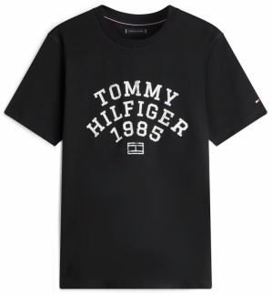 TOMMY HILFIGER Tričko 'ARCH'  čierna / biela