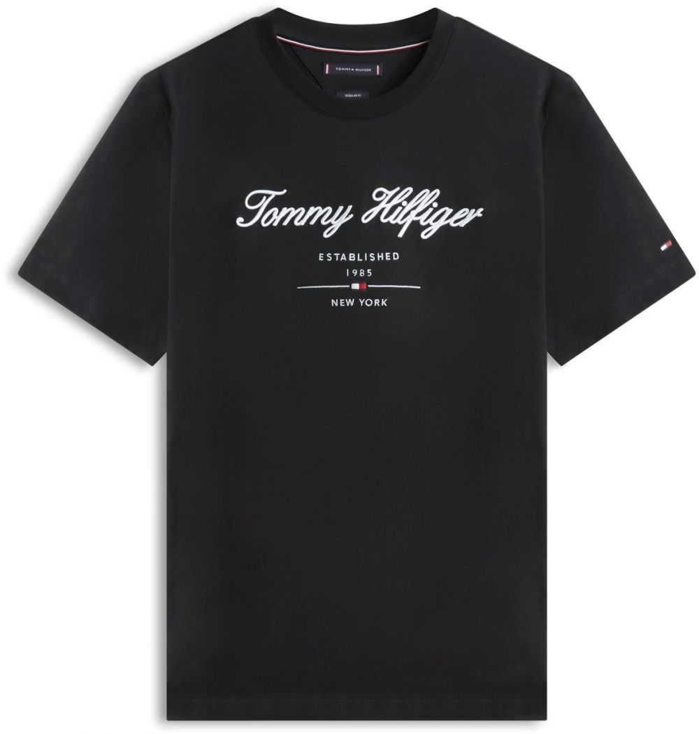 TOMMY HILFIGER Tričko  čierna / biela