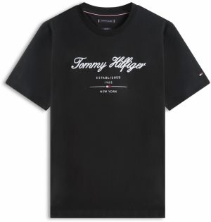 TOMMY HILFIGER Tričko  čierna / biela