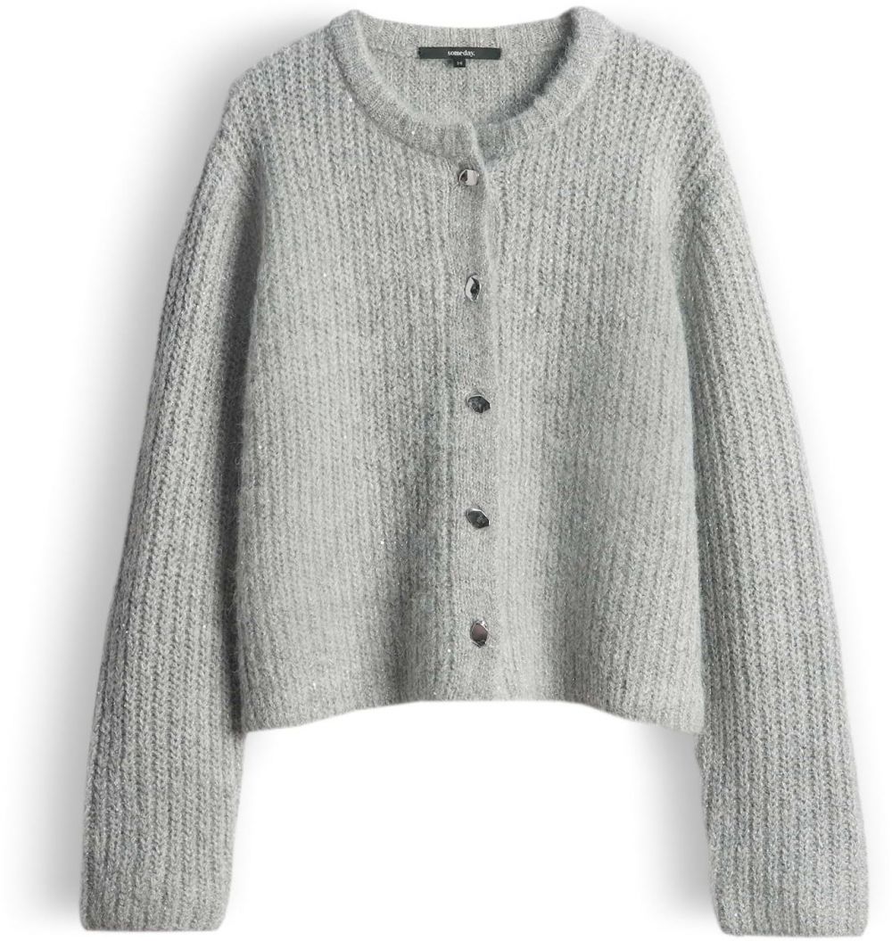 Someday Kardigán 'Tiah'  sivá melírovaná