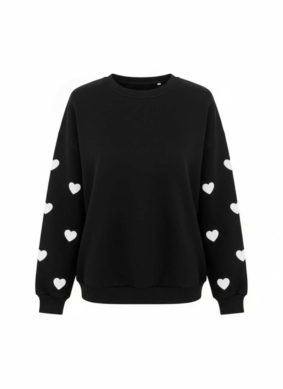 studioselect Mikina 'Clara'  čierna / biela