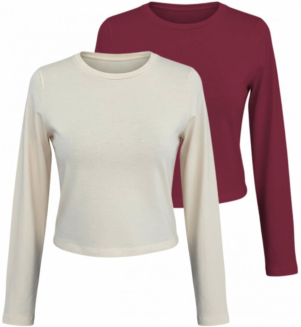 studioselect Tričko 'Branka Top'  nebielená / bordová