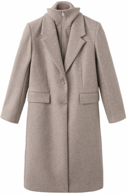 MANGO Zimný kabát 'Carter'  béžová melírovaná