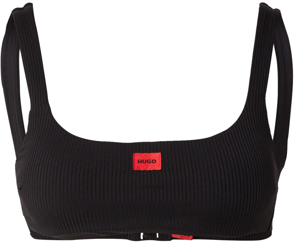 HUGO Bikinový top  červená / čierna