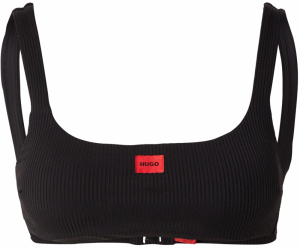 HUGO Bikinový top  červená / čierna