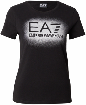 EA7 Emporio Armani Tričko  čierna / biela