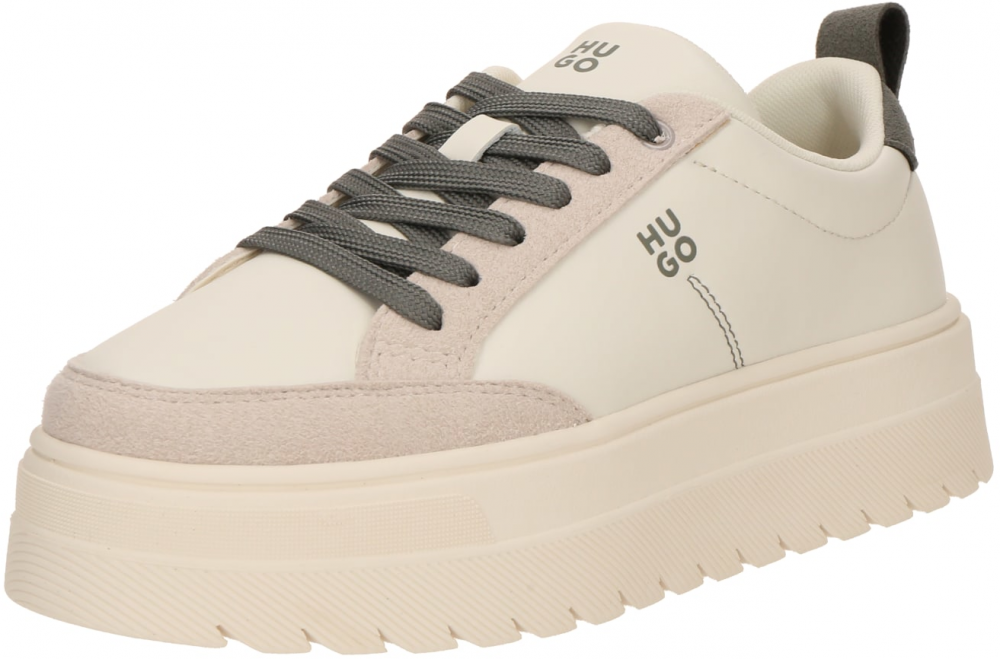 HUGO Nízke tenisky 'Lyssa'  béžová / olivová
