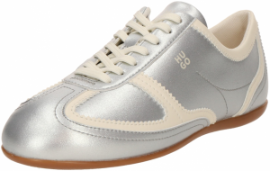 HUGO Nízke tenisky 'Mystie'  slonová kosť / strieborná