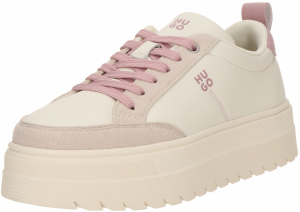 HUGO Nízke tenisky 'Lyssa_Tenn'  púdrová / staroružová