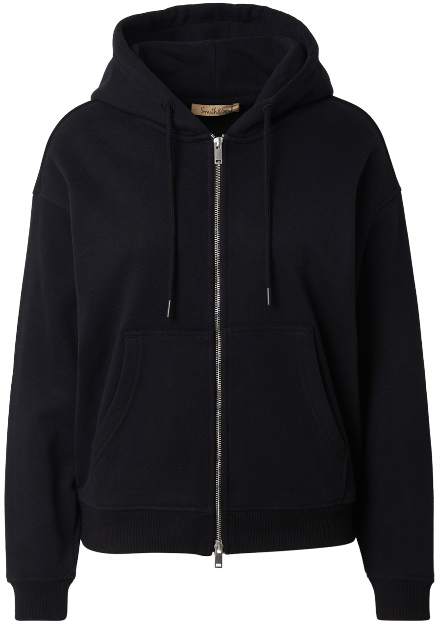 Smith&Soul Tepláková bunda 'Soul Studio'  čierna