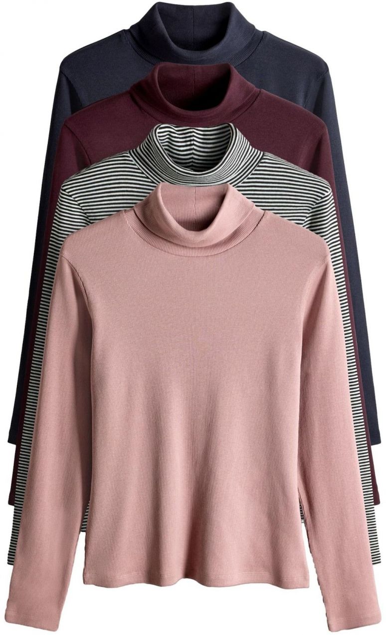 The Set Tričko  námornícka modrá / ružová / bordová / čierna