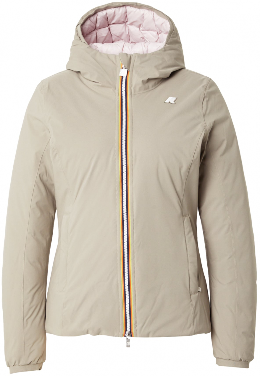 K-Way Prechodná bunda  krémová / ružová