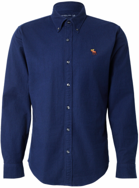 Abercrombie & Fitch Košeľa  námornícka modrá