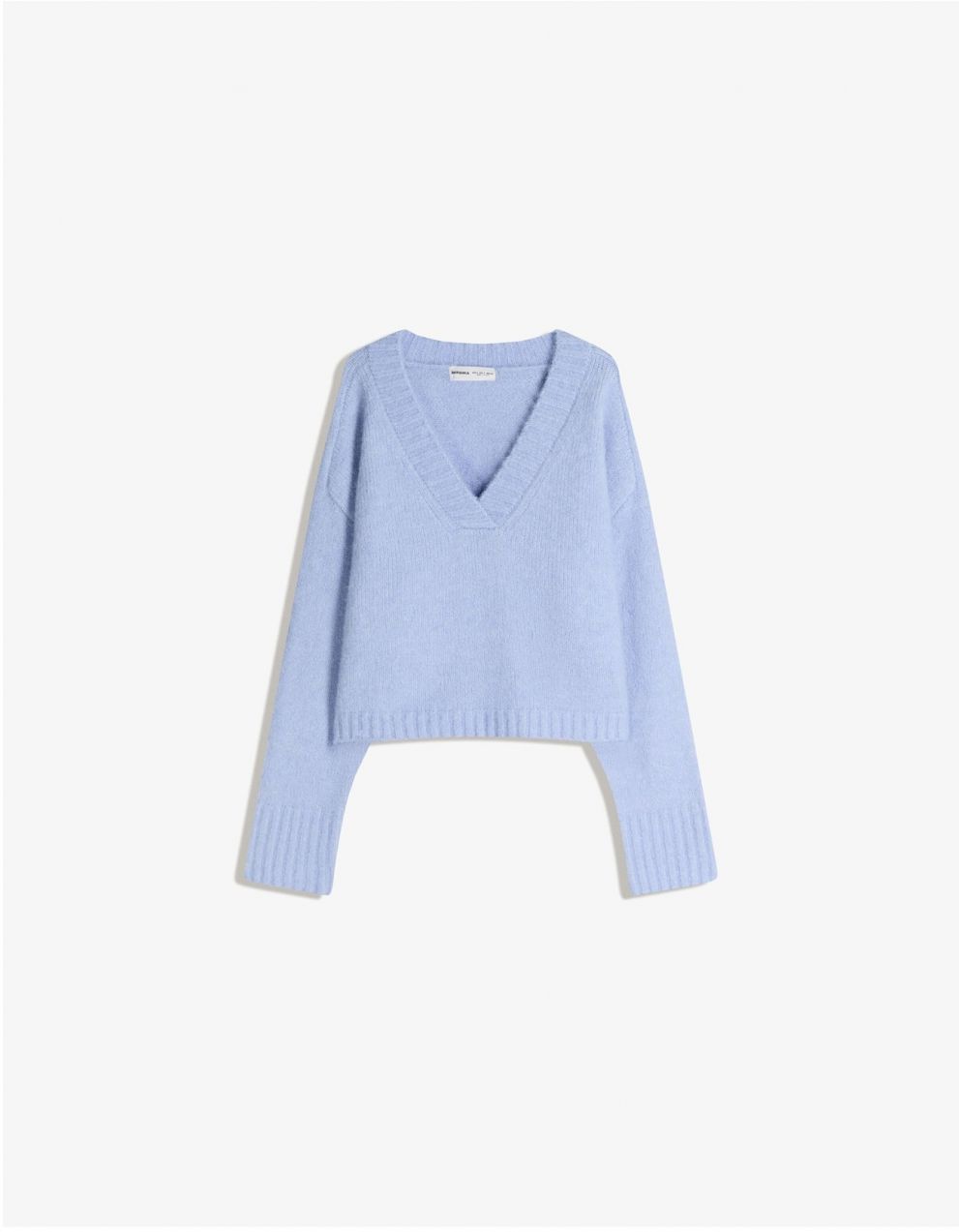 Bershka Sveter  svetlomodrá