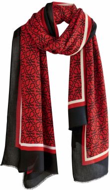 Next Šál  červená / čierna / biela