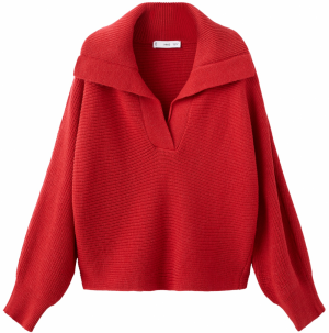 MANGO Sveter 'Manzana'  tmavočervená