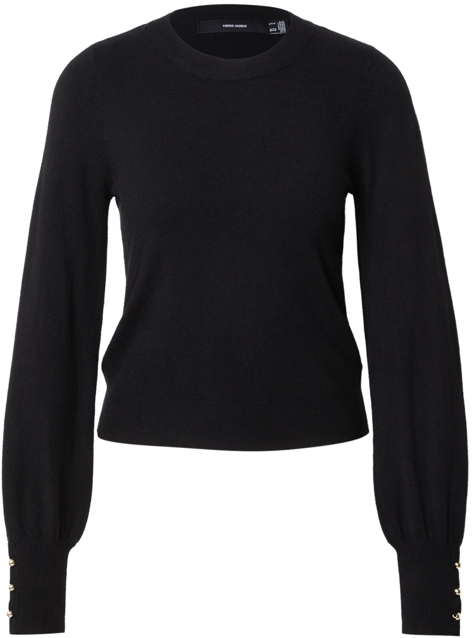 VERO MODA Sveter 'VMHAPPY'  čierna