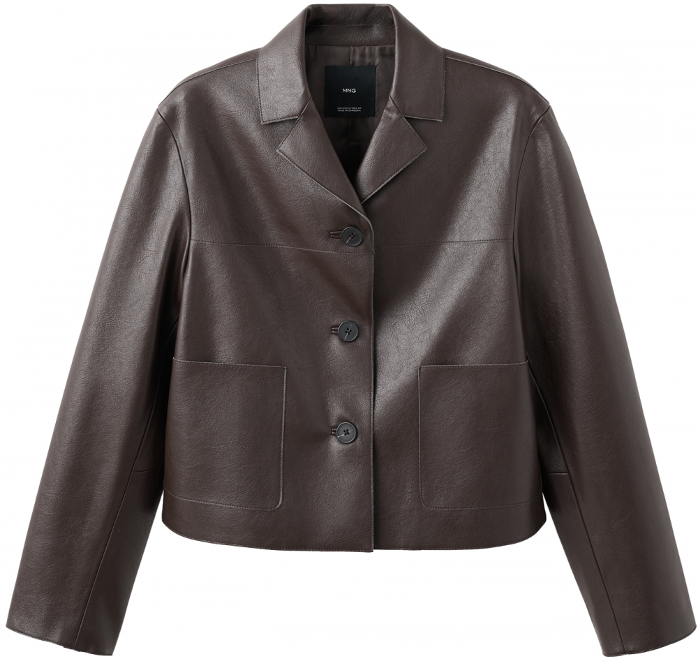 MANGO Prechodná bunda 'SABI'  tmavohnedá