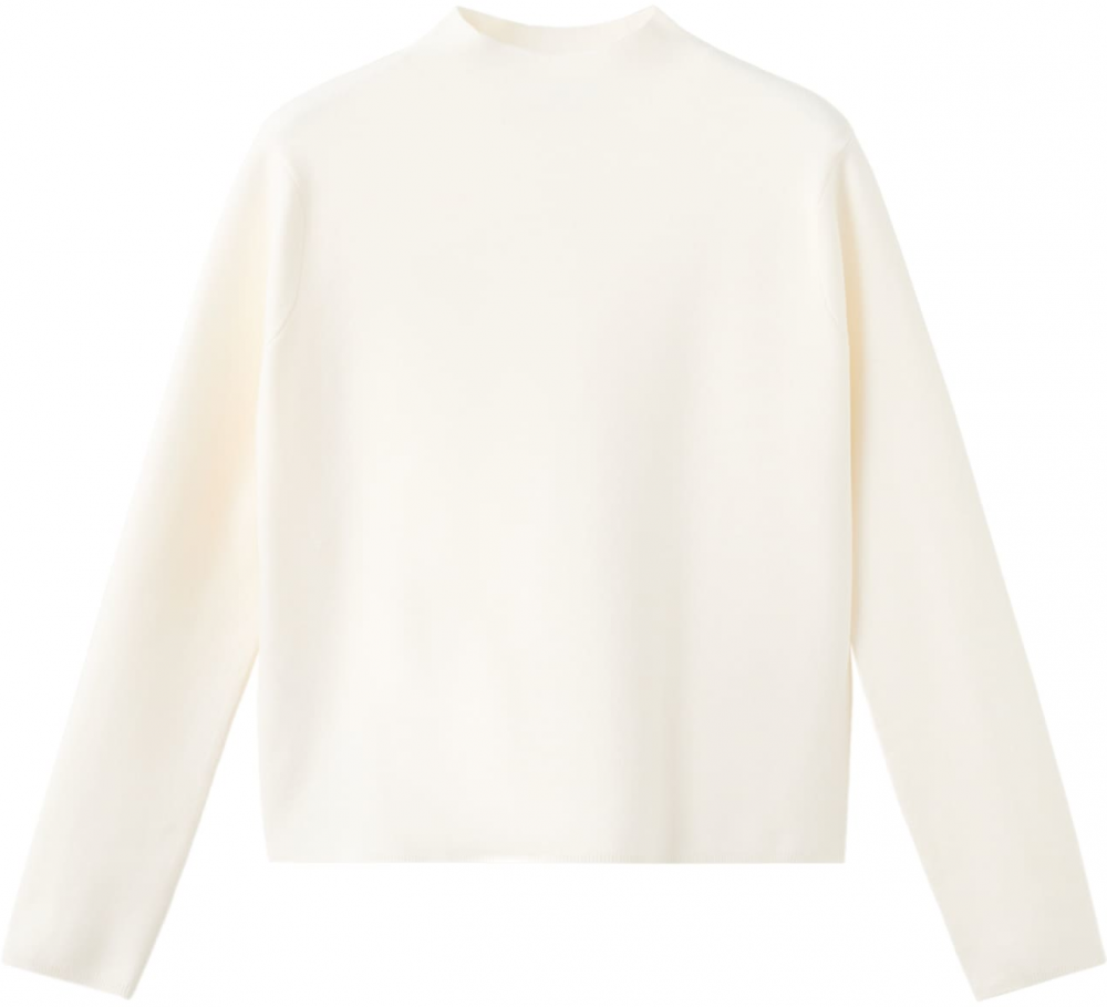 MANGO Sveter 'CHIMNEY'  svetlobéžová