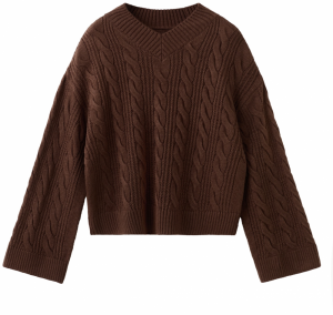 MANGO Sveter 'Bronx'  čokoládová