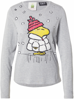 PRINCESS GOES HOLLYWOOD Tričko 'Woodstock'  žltá / sivá / čierna / biela