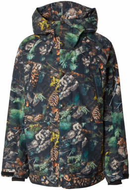 DC Shoes Športová bunda 'TUNDRA'  hnedá / horčicová / zelená / čierna