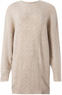 PIECES Pletené šaty 'PCRACHEL'  sivobéžová