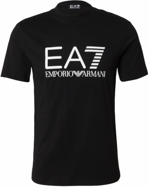 EA7 Emporio Armani Tričko  čierna / biela