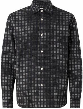 SELECTED Košeľa 'SLHREGHUNTER'  čierna / biela