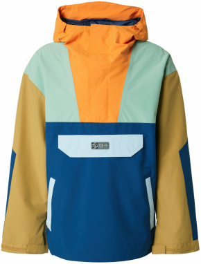 DC Shoes Outdoorová bunda  tmavomodrá / zelená / mätová / oranžová