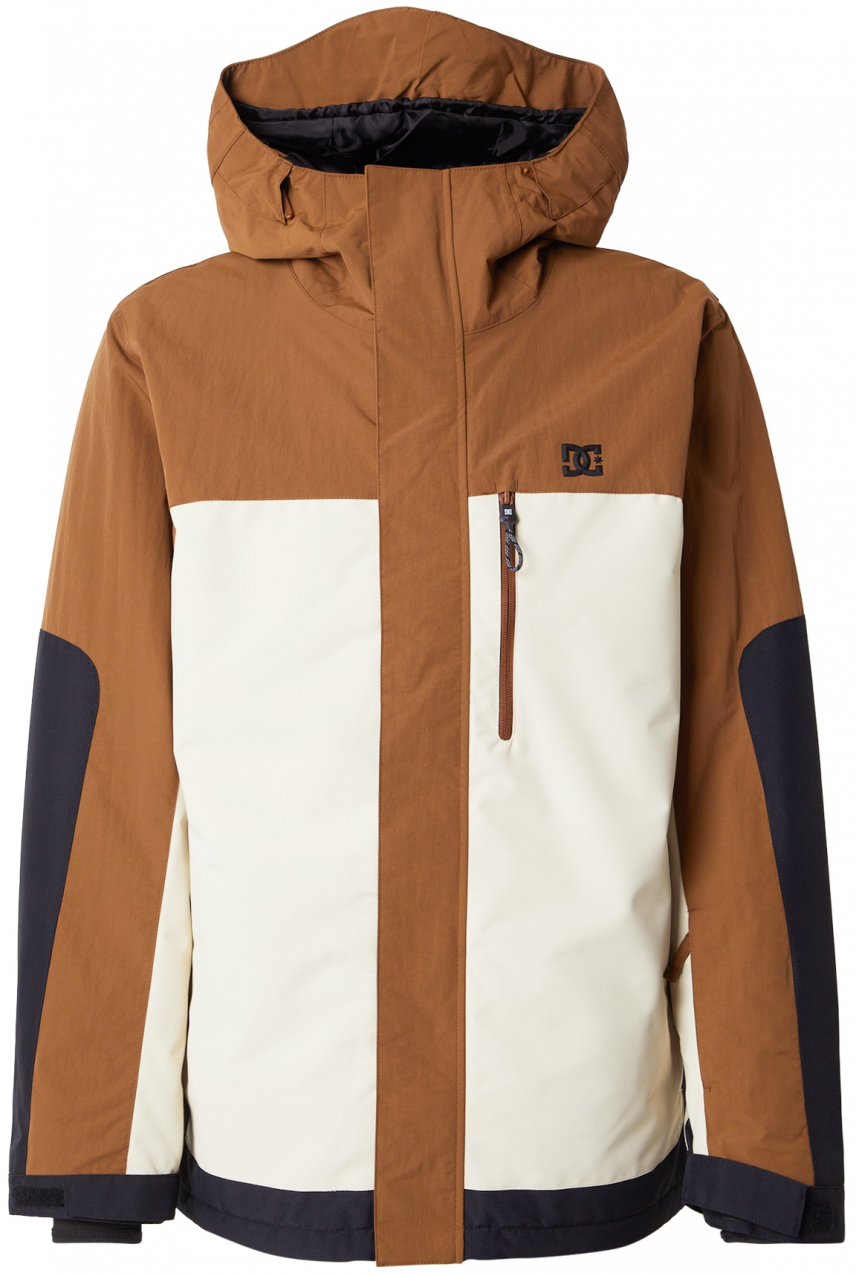 DC Shoes Športová bunda 'DEFIANT'  béžová / čierna / biela