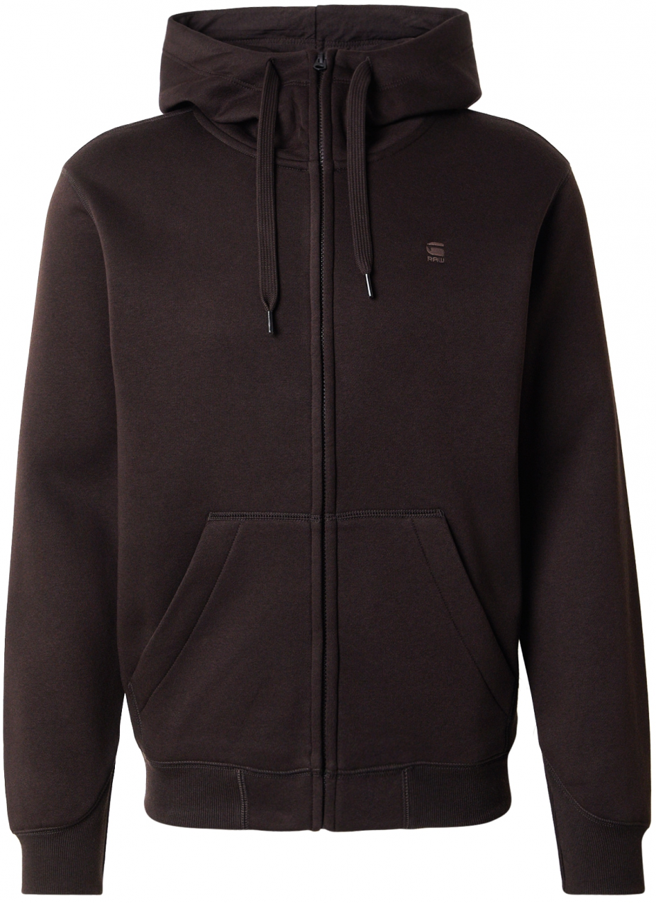 G-STAR Tepláková bunda 'Premium Core'  čokoládová