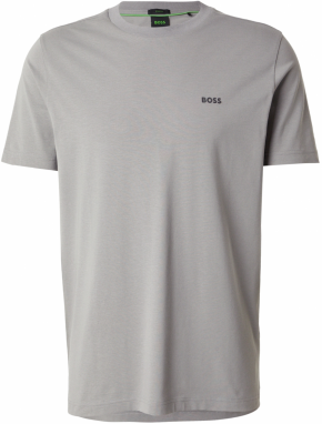 BOSS Tričko  sivá / antracitová