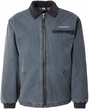 QUIKSILVER Outdoorová bunda  sivý denim / čierna