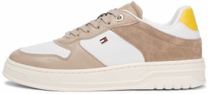 TOMMY HILFIGER Nízke tenisky  hnedá / žltá / biela