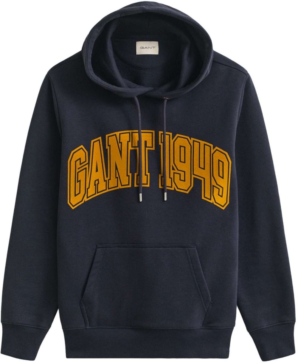 GANT Mikina  tmavomodrá / šafránová
