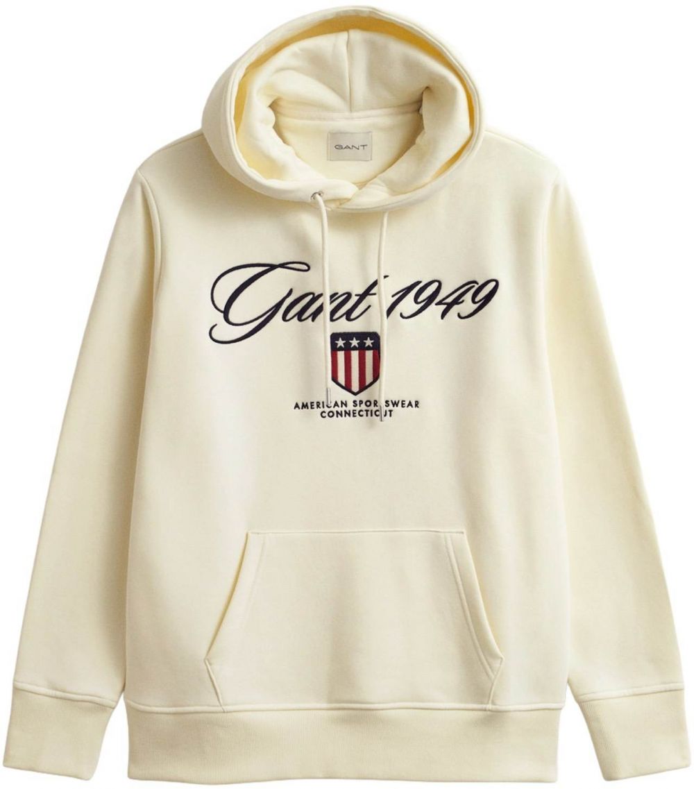 GANT Mikina  krémová / námornícka modrá / jasne červená