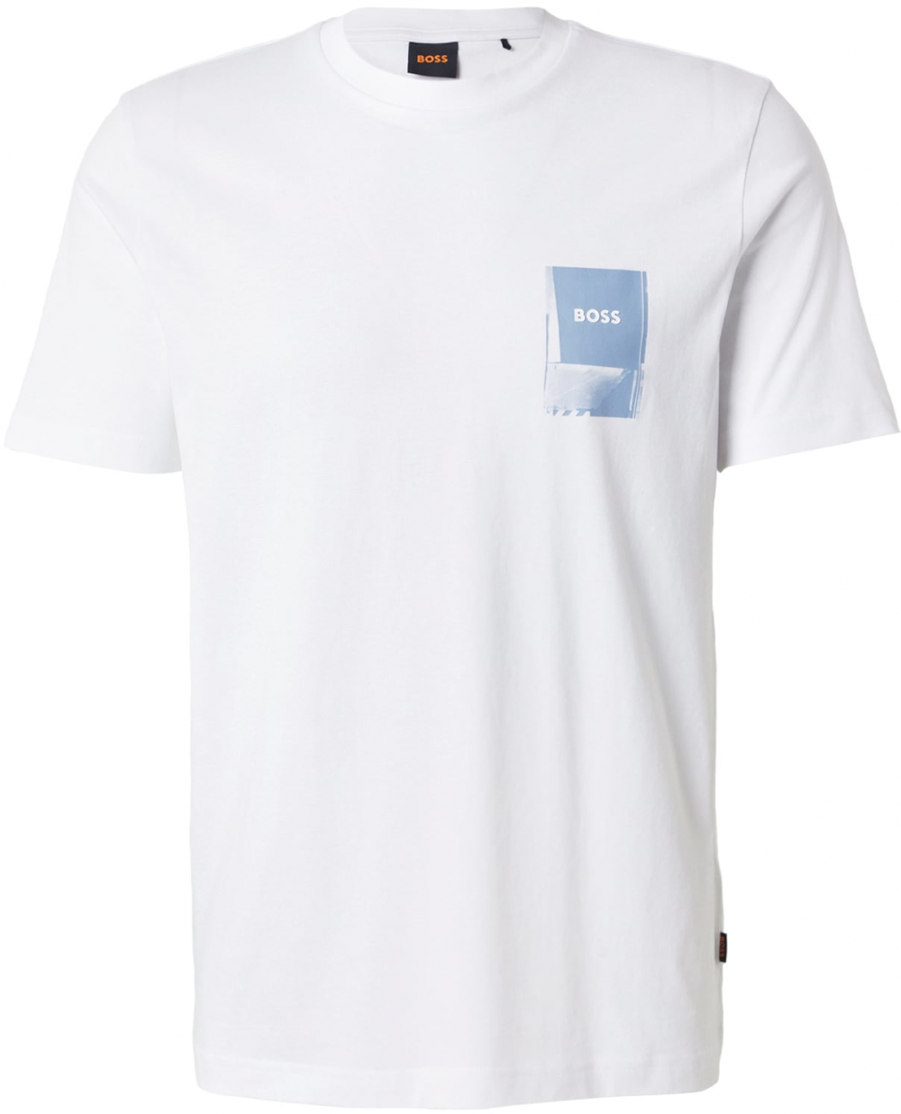 BOSS Tričko 'Te_Plain'  svetlomodrá / biela