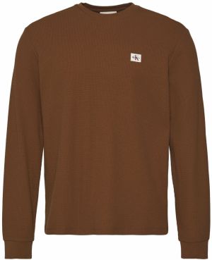 Calvin Klein Jeans Tričko  gaštanová